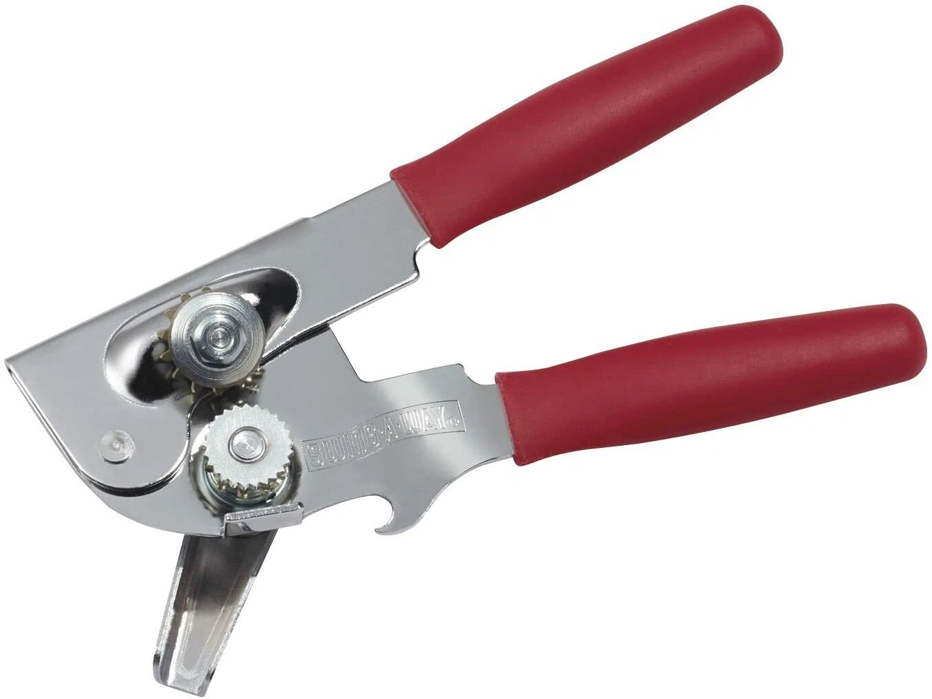 15 Swing-A-Way Manual Can Opener with Bottle Opener – Red - Image 1